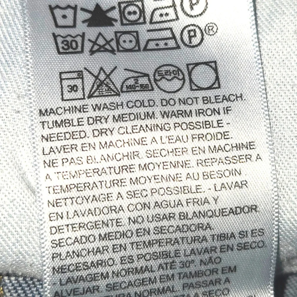Levis 511 Slim Fit Jeans Mens 34x30 Blue Denim Stretch Straight Leg 04511-5256